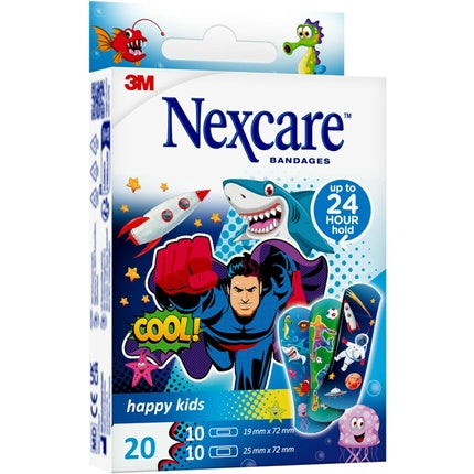 Nexcare Happy Kids, Bandaje Cool, Asortate, 20 buc