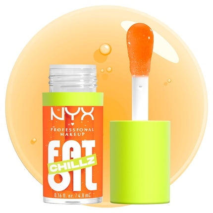 Nyx Professional Makeup Fat Oil Chillz, Tinted Lip Gloss, Citrus Chiller 15