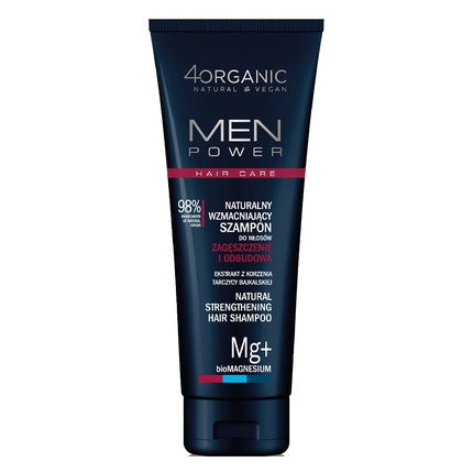 Șampon Natural Întăritor pentru Bărbați, 4organic Men Power, 250ml