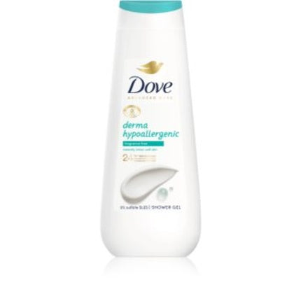 Gel de duș Dove Derma Hypoallergenic Fără Parfum, Fără Sulfat, 400 ml