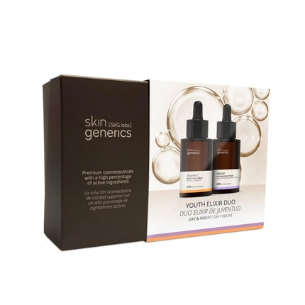 Set îngrijire față, Skin Generics Skg Labs, vitamina C și retinol, antirid