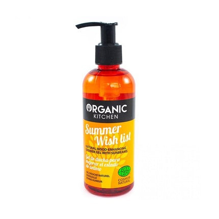 Gel de duș, Organic Shop, Summer Wishlist Sunbeams, 200ml, portocaliu