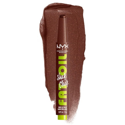 Balsam de buze NYX Slick Click, maro