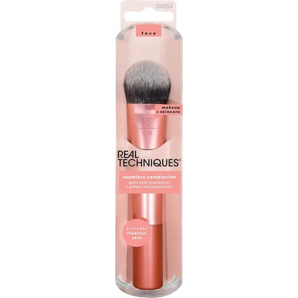 Pensula machiaj, Real Techniques, Seamless Complexion, pentru fond de ten lichid si crema si corector