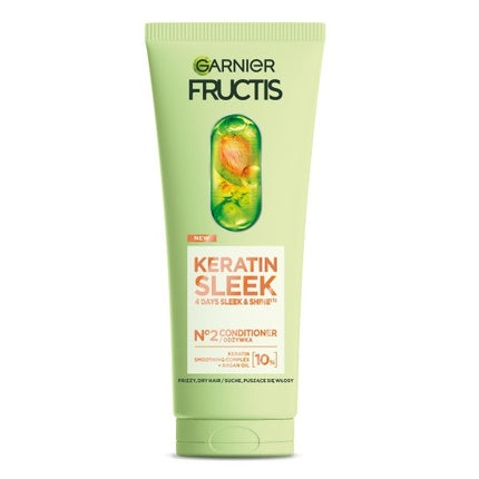 Condiționator Fructis Keratin Sleek pentru păr uscat și zburlit, 200ml