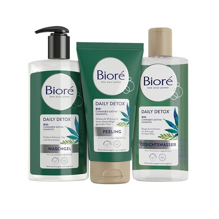 Peeling facial, Biore, Daily Detox, bio-canabis, 125ml