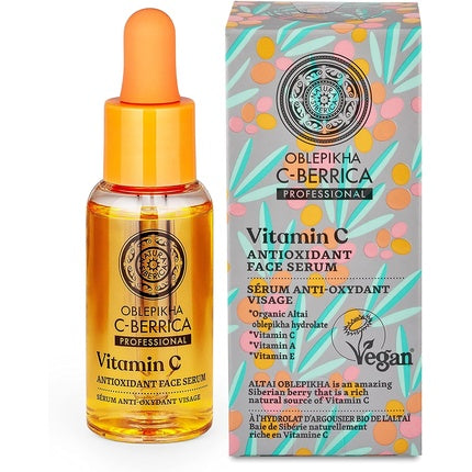 Ser antioxidant pentru față, Natura Siberica, C-BERRICA, 50g
