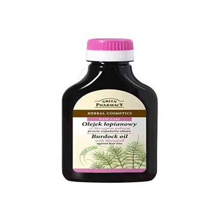 Ulei anti-cădere, Green Pharmacy, Burdock Oil with Horsetail, 100ml