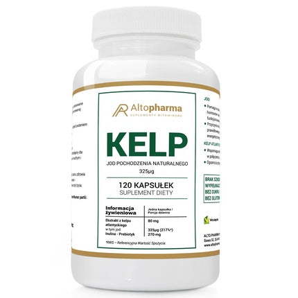 Supliment alimentar Altopharma Kelp Iodine Natural 325 Micrograme, 120 capsule