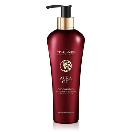 Șampon T-Lab Aura Oil Duo 250ml, roșu, cu pompă