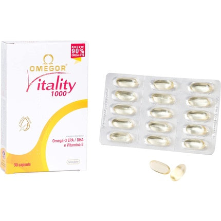 Capsule, Omegor, Vitality 1000, 30 unități, alb