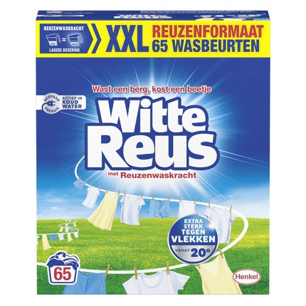 Pudră de spălat Witte Reus, 65 spălări, format XXL, pentru apă rece