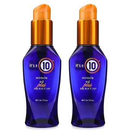 Ser păr It's a 10 Haircare Miracle Oil Plus Keratin, 3 fl. oz., Pachet 2 buc