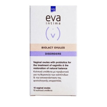 Supozitoare Intima Eva Biolact, pentru tratamentul vaginitelor, 10 buc
