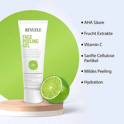 Gel peeling facial Revuele cu acizi de fructe AHA 80ml