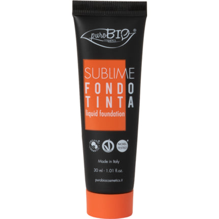 Fondă lichidă Purobio Sublime, culoare 04 (Medium-Rose), ambalaj tub