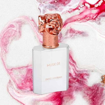 Parfum unisex, Swiss Arabian, Musk 01, alb, 50ml