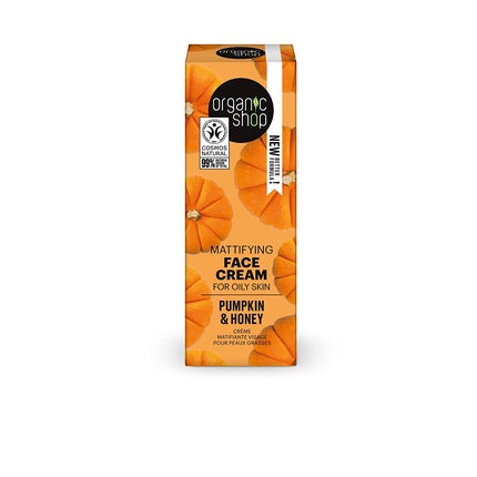 Cremă Față, Organic Shop, Mattifying Pumpkin&Honey, 50ml