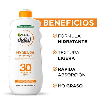 Lapte Protectie Solara, Garnier, SPF30, Alb, 400ml