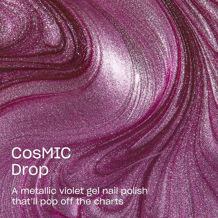 Lac Gel UV OPI, CosMIC Drop, Finisaj Metalic Violet, 15 ml