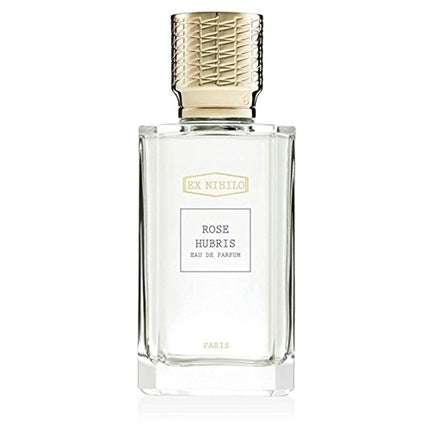 Eau de Parfum Ex Nihilo Rose Hubris, 30 ml, sticlă transparentă cu dop auriu texturat