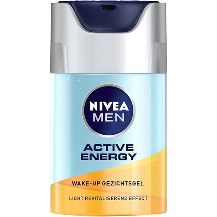 Gel Curățare Față Nivea Men Active Energy Wakeup, 100g, Culoare Albastră