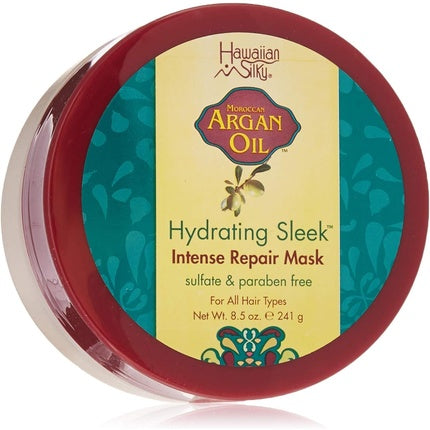 Hawaiian Silky, Mască de păr Hydrating Sleek Intense Repair Mask cu ulei de Argan Marocan, 241 g
