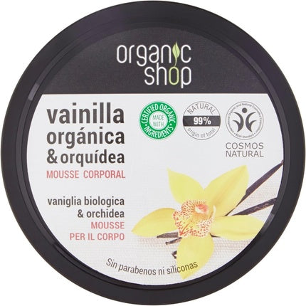 Spumă de corp, Organic Shop, vanilie și orhidee, 250ml