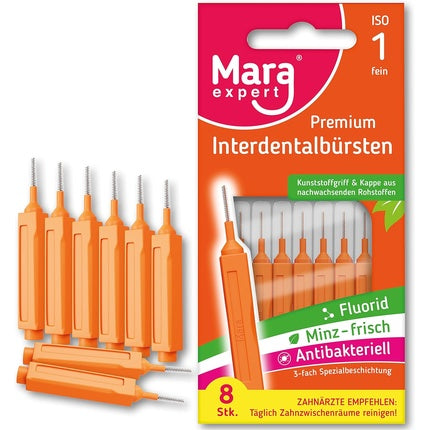 Perie Interdentală, Mara Expert, ISO 1, Portocalie, Pachet 8 buc