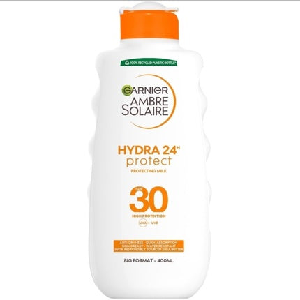 Loțiune de protecție solară Garnier Ambre Solaire Hydra 24H Protect SPF 30, 400ml