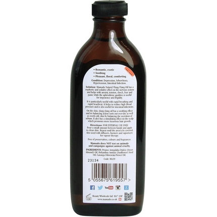 Ulei natural de Ylang Ylang 150ml