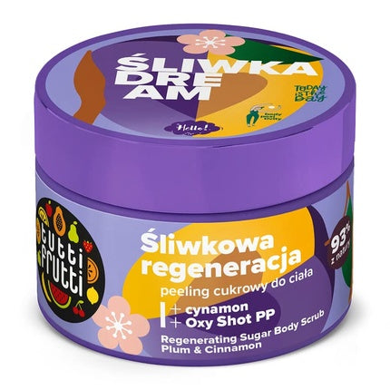 Exfoliant Corp Tutti Frutti, Pruna si Scortisoara, 300g