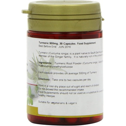 Supliment, Power Health, Capsule Turmeric, roșu, 30 bucăți