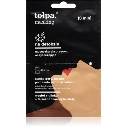 Mască facială detox, TOLPA Masking, purificare, 2x5ml, format expres