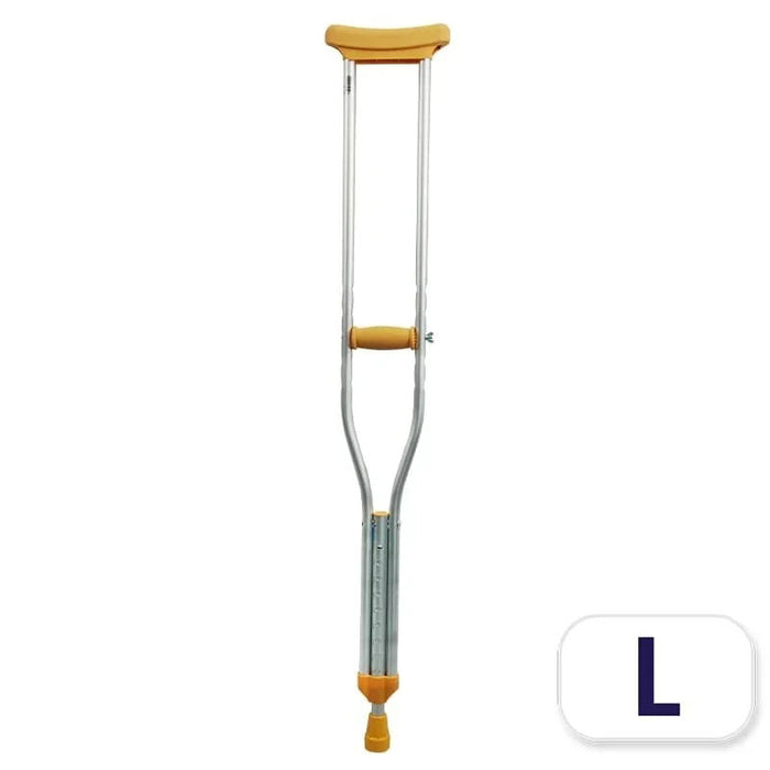 Cârjă Geomed pentru adulți, din aluminiu, argintie, 155 cm