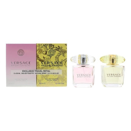 Set cadou parfum, Versace, Yellow Diamond 30ml + Bright Crystal 30ml