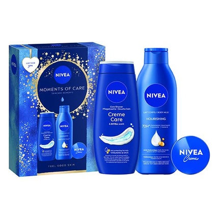 Set Cadou Nivea Moments Of Care, Hidratare Intensivă, 800g, Ambalaj Albastru