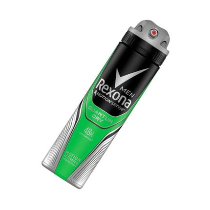 Deodorant antiperspirant Rexona Men Quantum Dry, 150ml, verde/negru