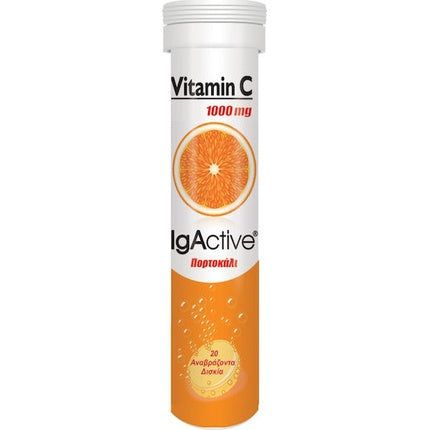 Tablete efervescente cu vitamina C, Igactive, 1000 mg, 20 buc