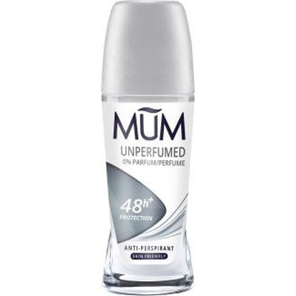 Deodorant anti-transpirant Mum Unperfumed Roll-On, 100 g, alb