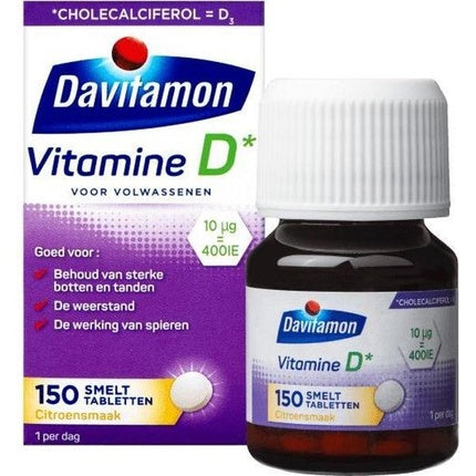 Vitamine D Davitamon, Adulți, Tablete, Lămâie