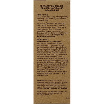 Ulei păr, Dr. Miracles, Daily Moisturizing, 118ml