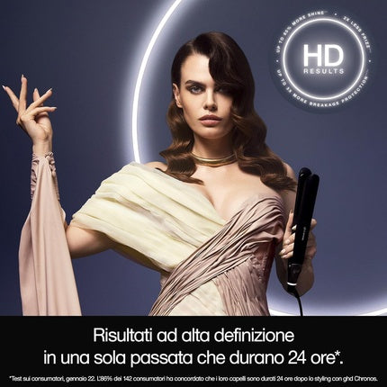 ghd Chronos White - Cel mai avansat aparat de îndreptat păr, HD Motion-Responsive, 2x mai rapid, temperatură optimă 185ºC