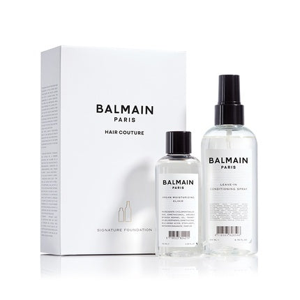 Set Îngrijire Păr Balmain Signature Foundation, Spray Leave-In, Ulei Argan, 200ml + 100ml