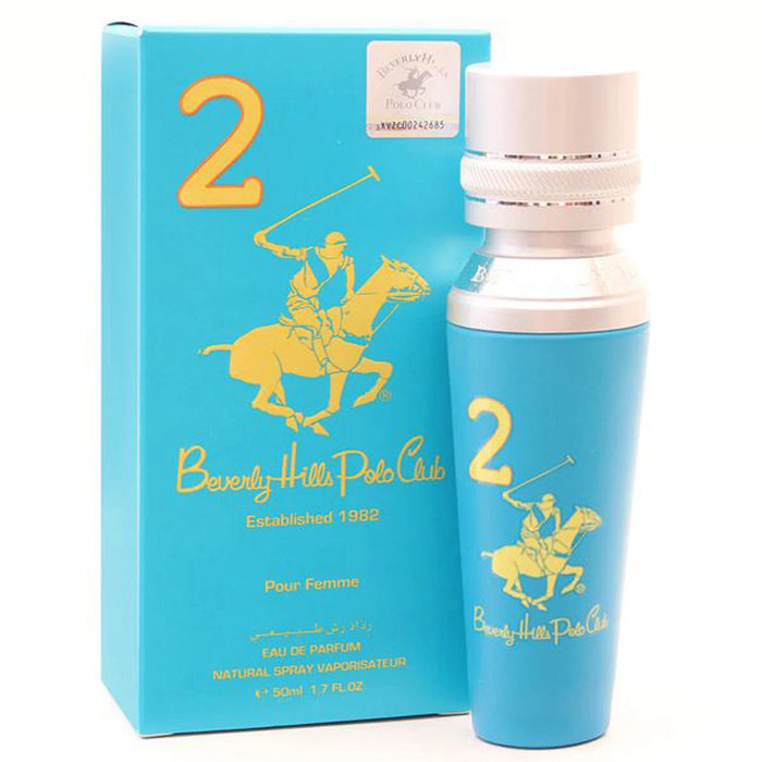 Apă de parfum Beverly Hills Polo Club No. 2, pentru femei, 50 ml