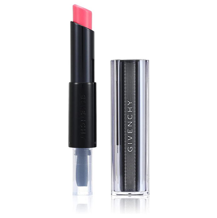 Ruj cremos Givenchy Rouge Interdit Vinyl, finisaj satinat, nuanța 05 Trandafir Transgresiv, 3,3 g, tester