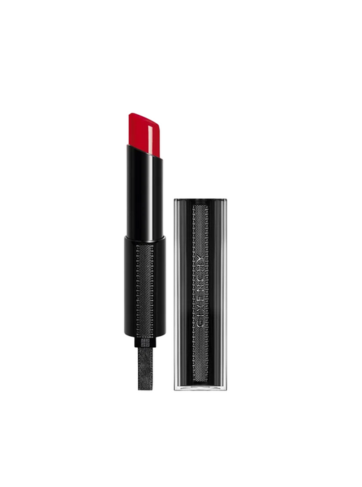 Ruj cremos Givenchy Rouge Interdit Vinyl, finisaj satinat, nuanța 11 Rebelul Roșu, 3,3 g, tester