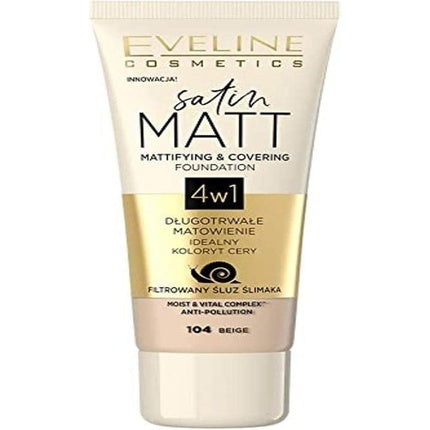 Fond de ten, Eveline Cosmetics, Matte Face Liquid Satin, 30ml