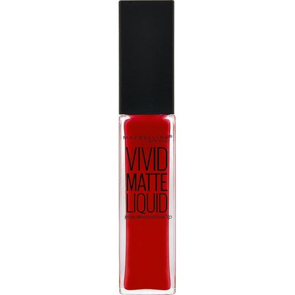 Ruj lichid, Maybelline Gemey Color Sensational Vivid Matte, roșu intens