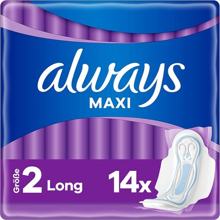 Lenjerie igienică feminină Always Maxi Long Pads Size 2 - Ambalaj 14 buc